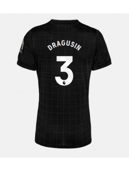 Billige Tottenham Hotspur Radu Dragusin #3 Bortedrakt Dame 2025-26 Kortermet